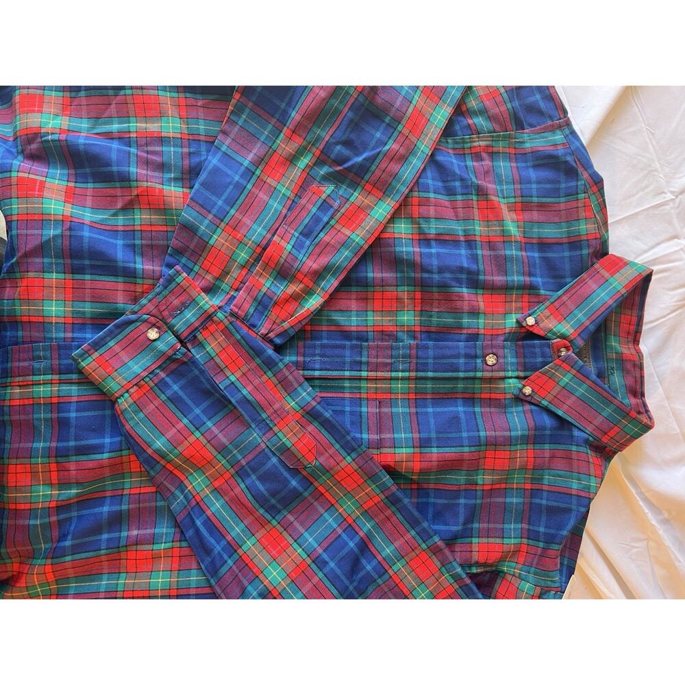 PENDLETON 100% WOOL BUTTON DOWN SHIRT MADE IN USA XL LONG SLEEVE